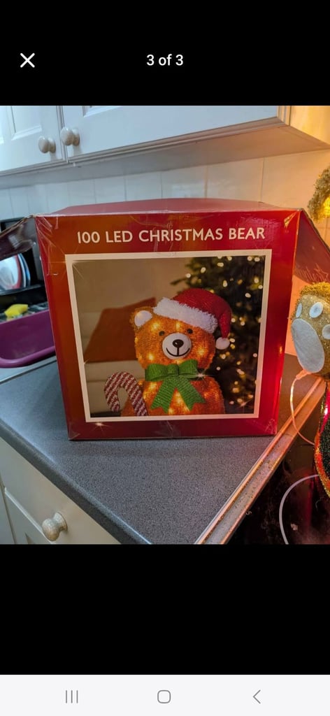 Teddy Christmas light 