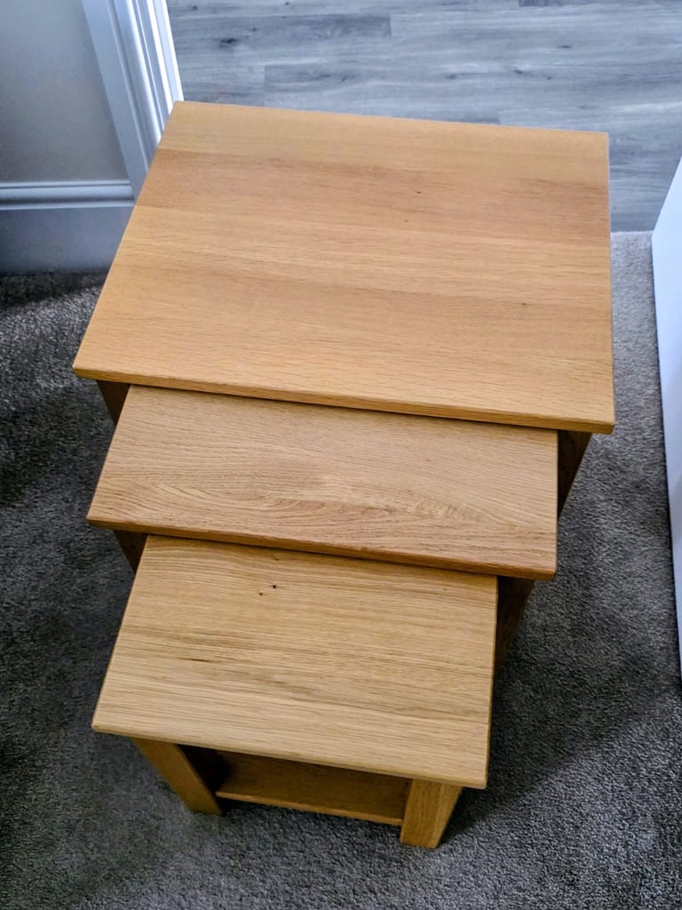 Oak Nest of Tables