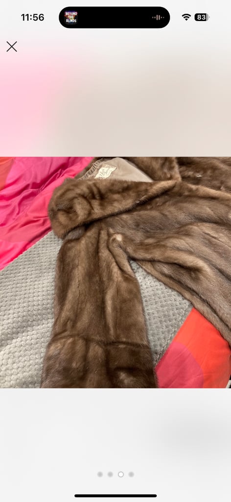 Mink fur coat 