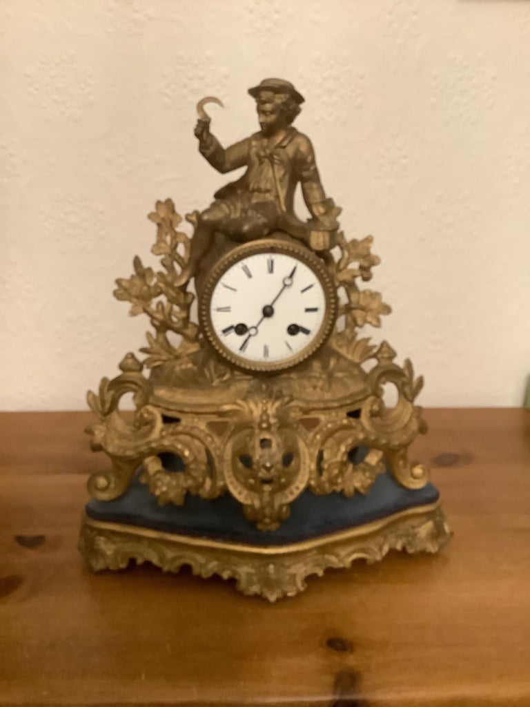 Victorian Spelter Clock