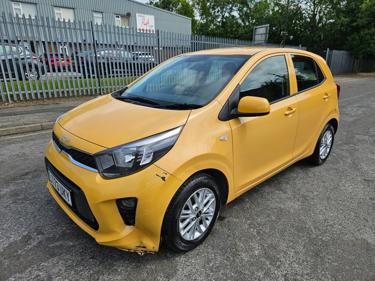 2023 73 Kia Picanto 1.0 2 5dr Yellow Damaged Salvage 