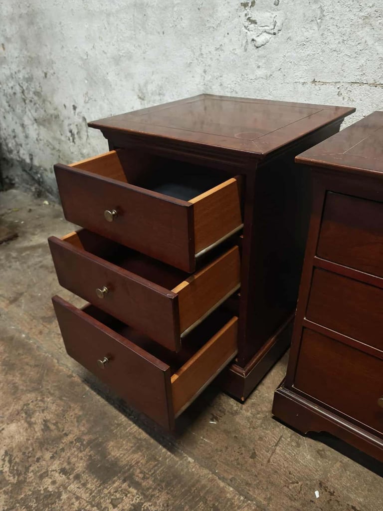Pair of modern bedside drawers