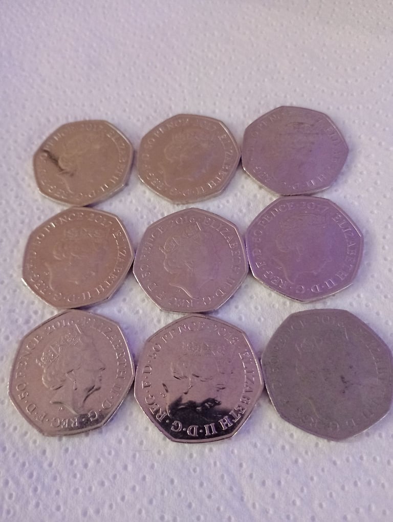 Beatrice potter 50ps x 9 