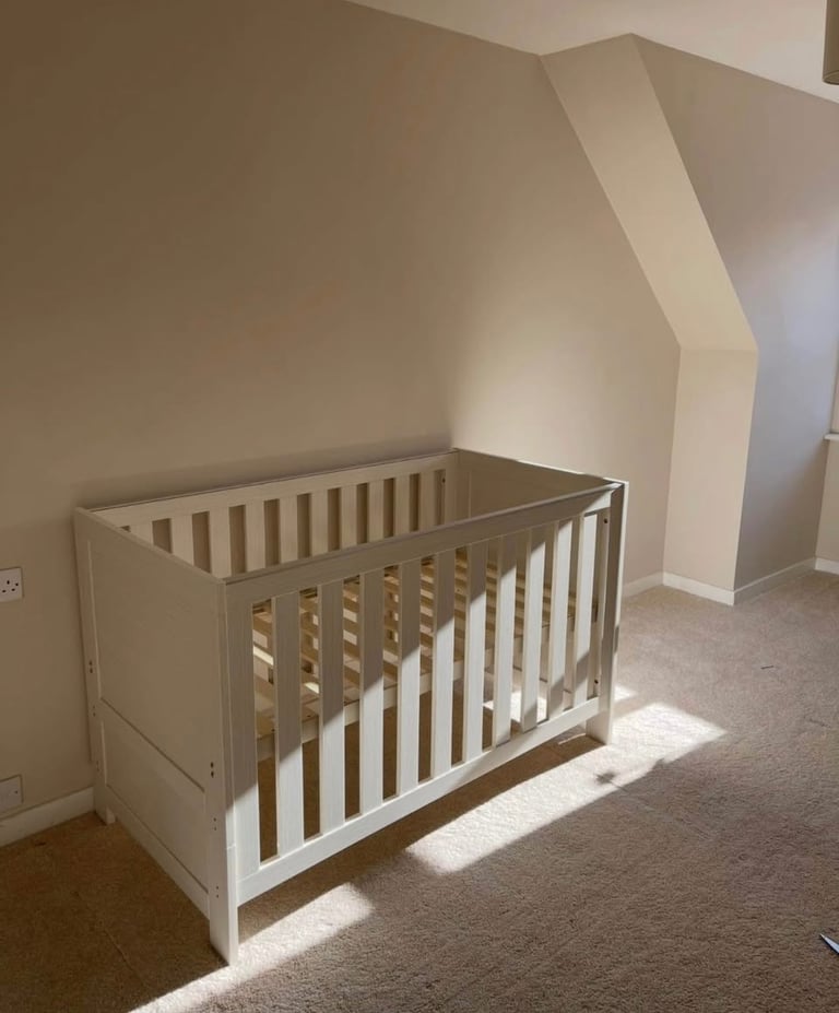 Obaby Nika 3 Piece Nursery Furniture (cotbed, wardrobe & drawers/changing table)