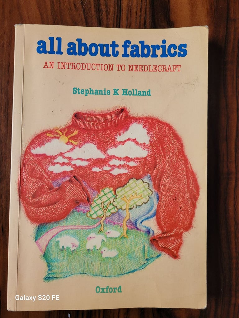 image for Vintage 1986 GCSE Textbook: All About Fabrics - An Introduction to Needlecraft