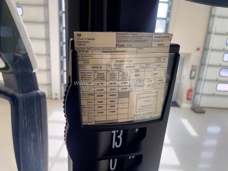 2022 (71) SCANIA S540 6X2 SMALL MIDLIFT HIGHLINE