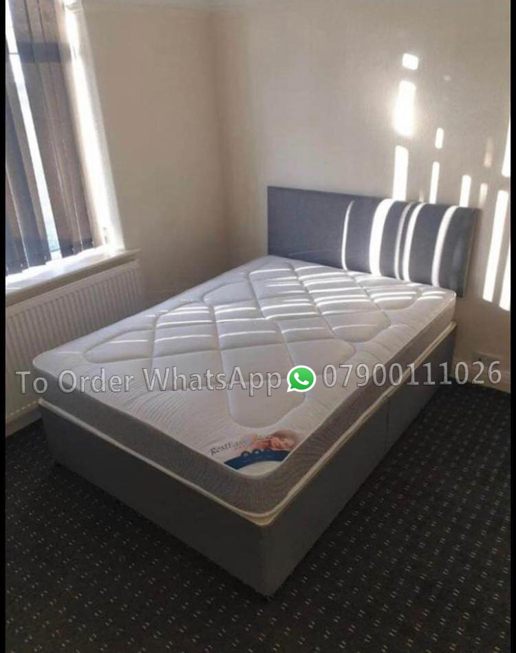 FREE DELIVERY 4FT6 DOUBLE DIVAN BED 4FT SMALL DOUBLE DIVAN BED AND