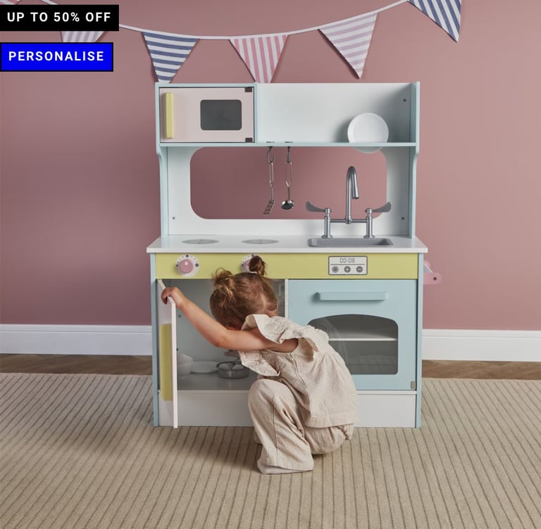 image for kids pastel kitchen, good condition 