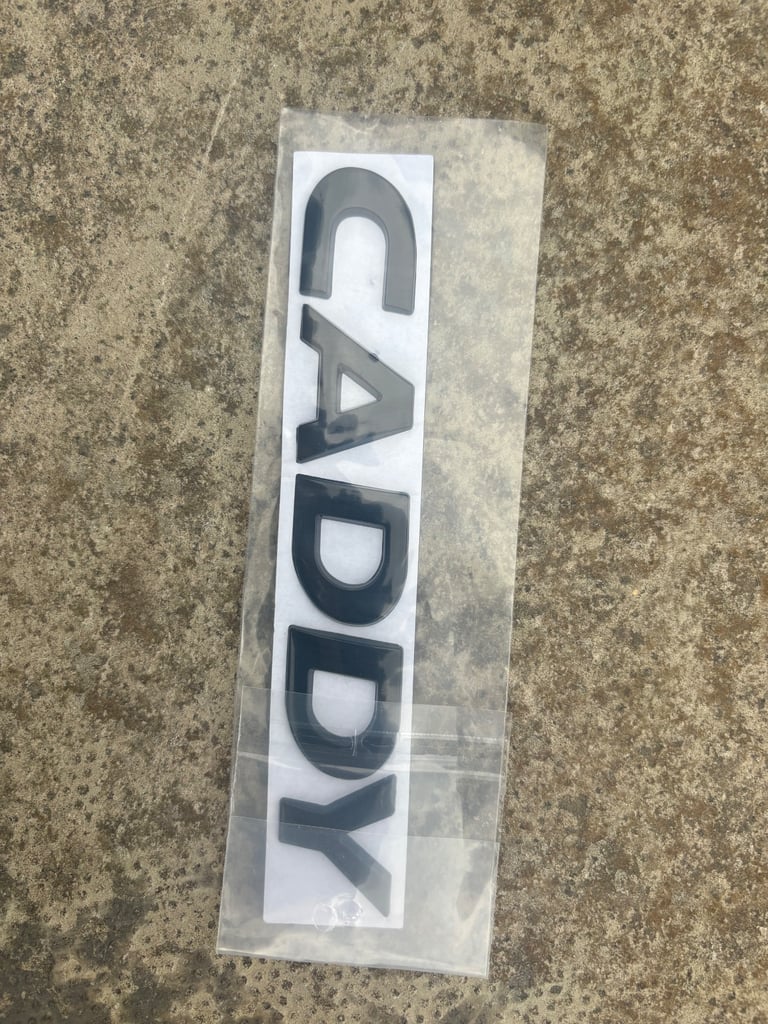 Black Volkswagen Caddy Badge 