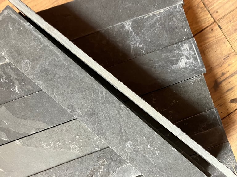 Brazilian black slate tiles