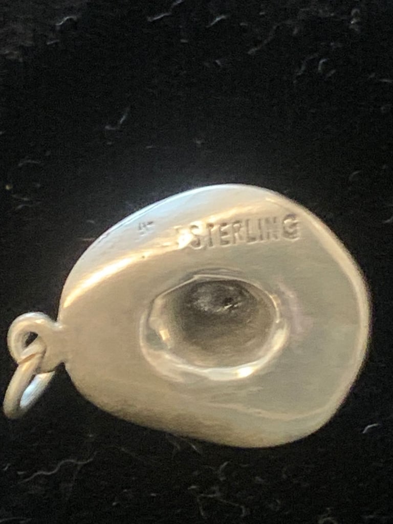 Vintage Sterling Silver cowboy hat pendant/charm