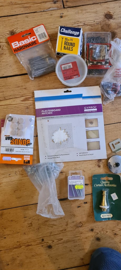 Bag full of DIY materials