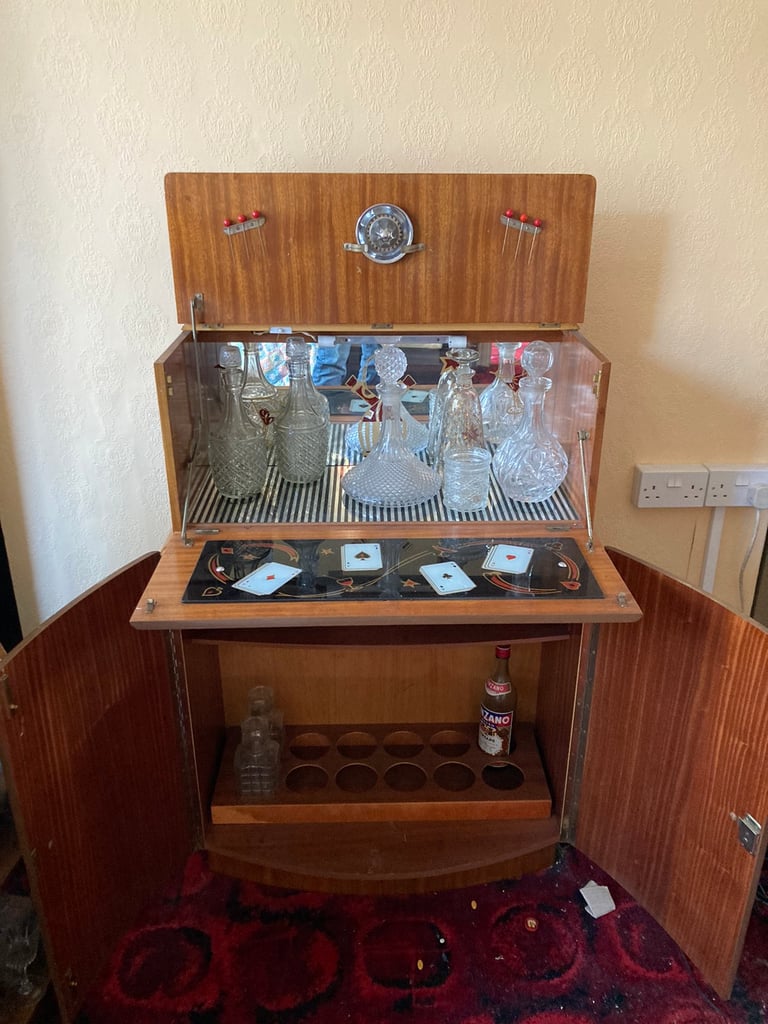 Cocktail cabinet 1950s 1960s excellent condition | in Hackney, London |  Gumtree