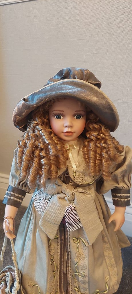 Victorian Porcelain Standing Doll