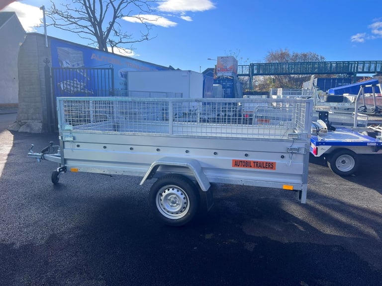 image for BRAND NEW 8,7FT X 4,2FT SINGLE AXLE TRAILER WITH 40CM MESH 750KG UN BRAKED