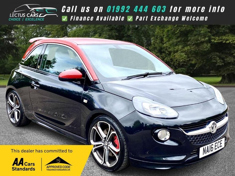 2016 Vauxhall ADAM 1.4i Turbo S Euro 6 (s/s) 3dr HATCHBACK Petrol Manual