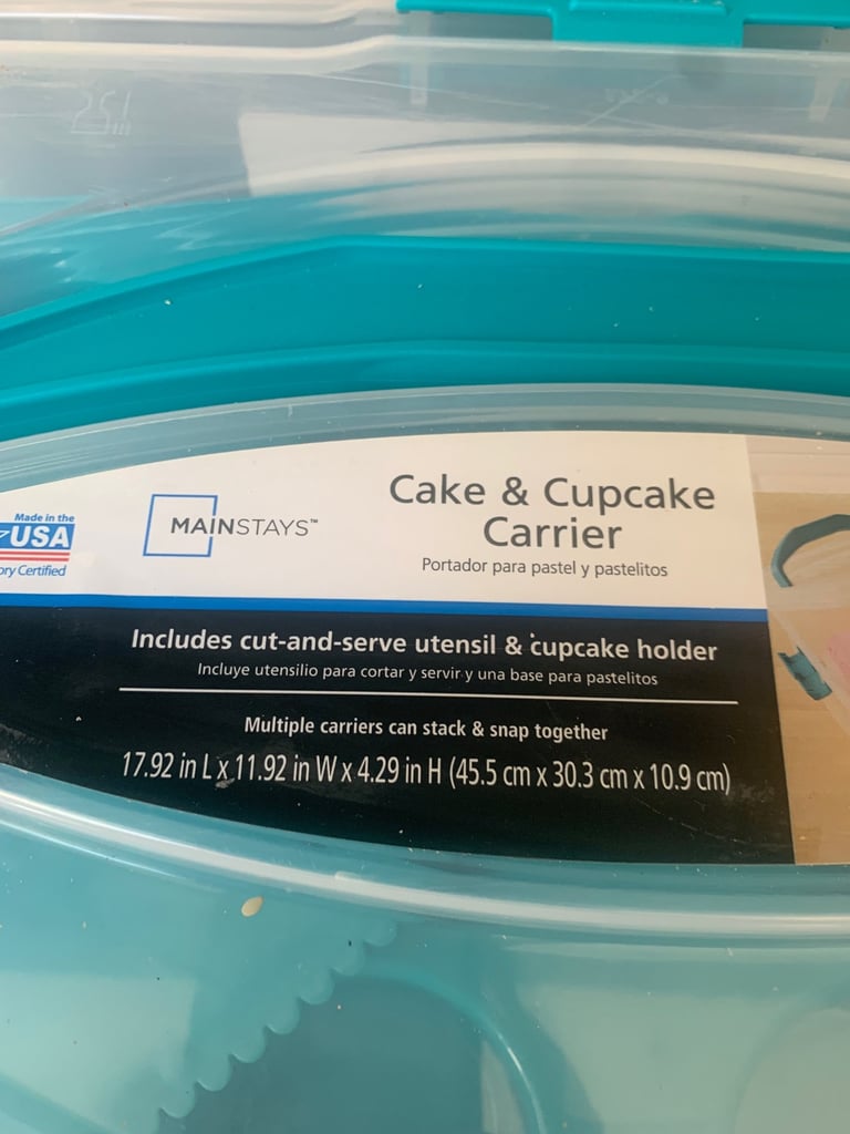 image for Oblong cake & cupcake caddy