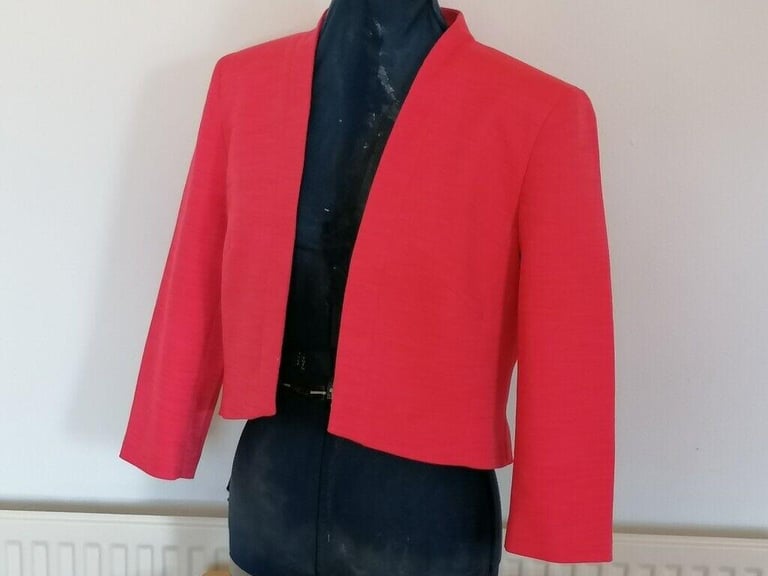 New PRECIS Red Bolero Jacket. BNWT. Ladies. Size UK 12. EUR 38