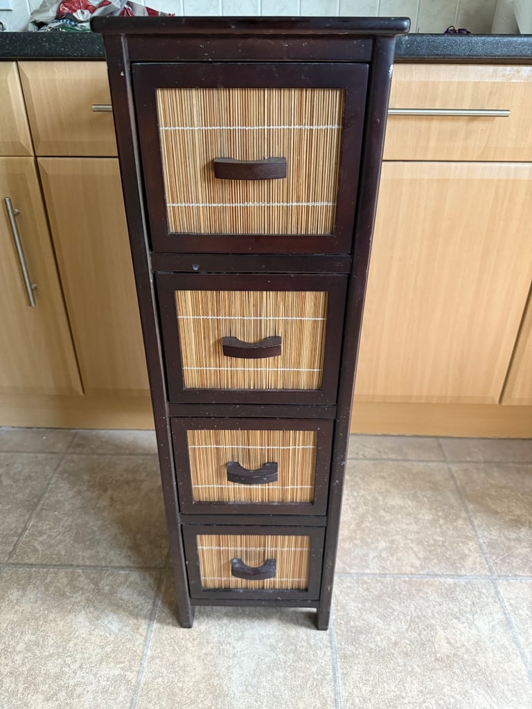 image for Little Brown cabinet with four drawers