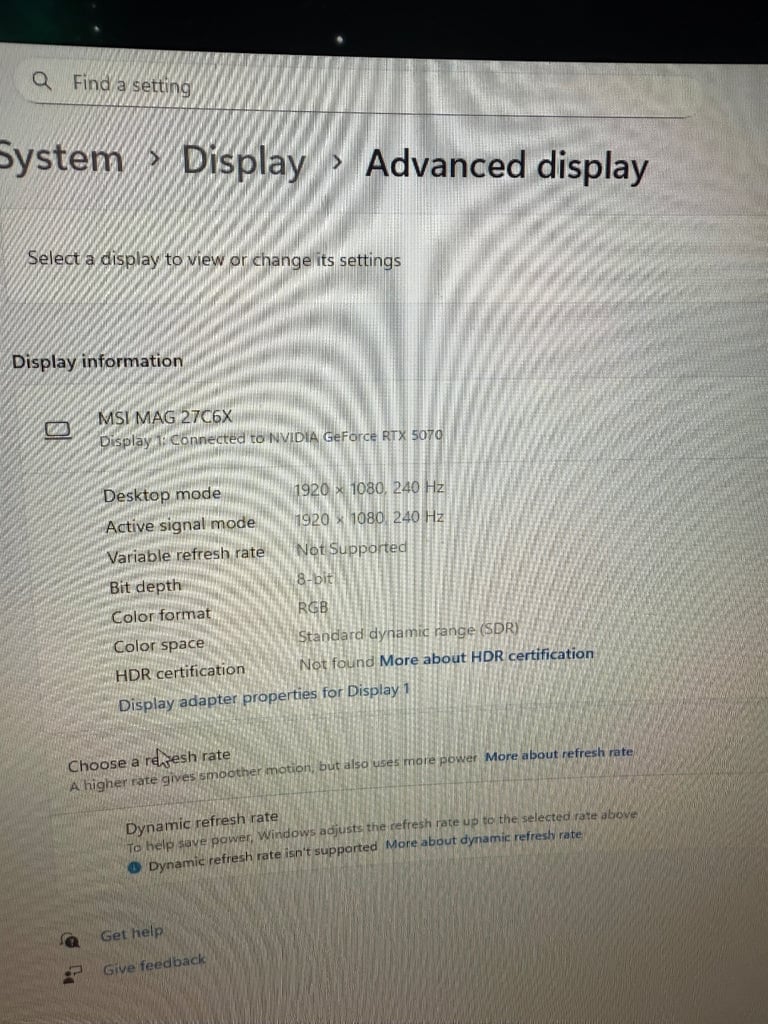 Msi 240hz gaming monitor