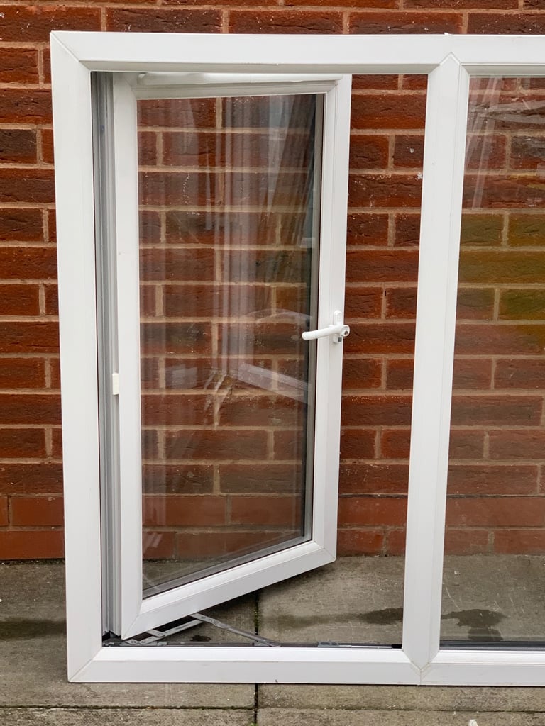 UPVC DOUBLE GLAZED ANTHRACITE GREY WINDOW SIDE OPENERS NEW 183cm WIDE 110cm High