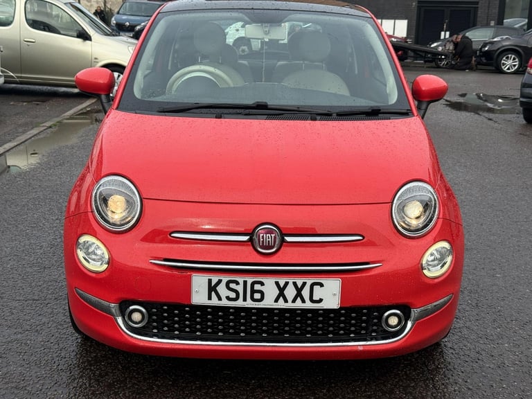 2016 Fiat 500 1.2 Lounge Euro 6 (s/s) 3dr HATCHBACK Petrol Manual