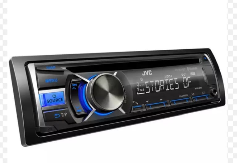 JVC car stereo with 12" sub and amp