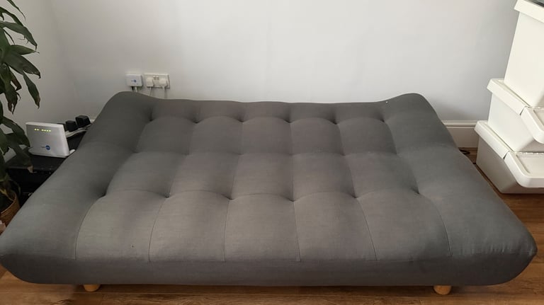 Habitat Kota 3 Seater Fabric Clic Clac Sofa Bed - Charcoal