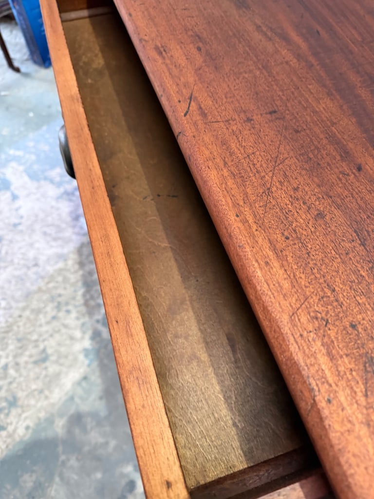 Late Victorian Solid mahogany Writing Table with Drawer – 91.5 cm x 60 cm x 76.5 cm