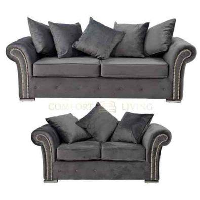 🌹❤Luxuries brand new 3 seater corner sofa 2 seater ashwin velvet sofa