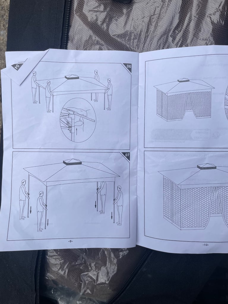 Outsunny metal pull out Gazebo 