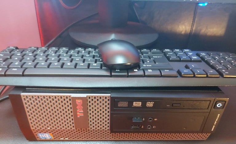 Windows 11 Pro Dell Full PC Package/24" HD Monitor/Brand New Wireless Keyboard & Mouse