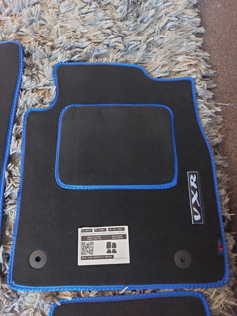 Tailor made car mats 