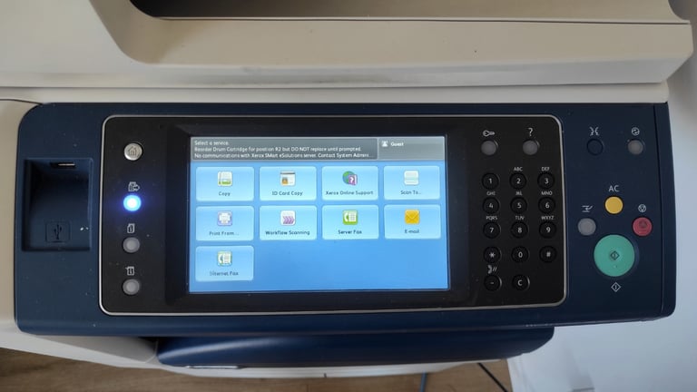 image for Xerox WorkCentre WC7830 Colour Printer Scanner Copier – Works, Needs Drum