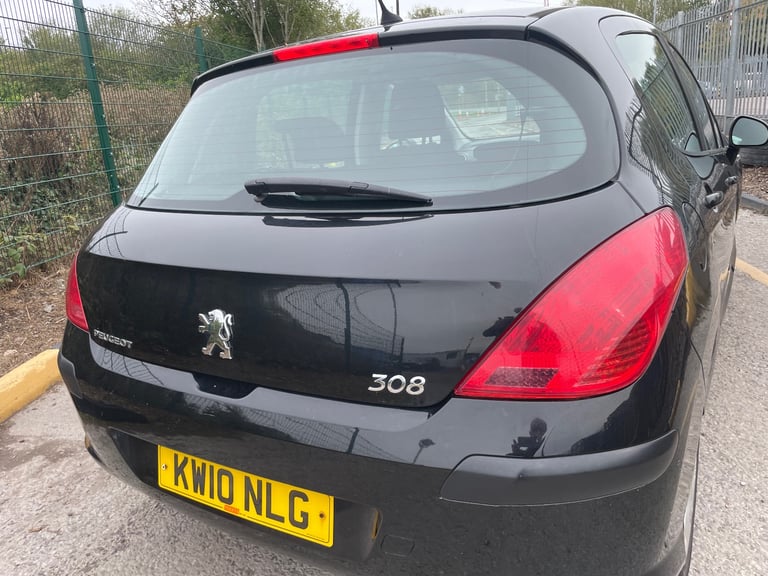 PEUGEOT 308 1.6 HDI S 10 REG BLACK 5 DOOR MOT JULY 27TH 2026 TAX £35 SERVICE HISTORY 60+MPG
