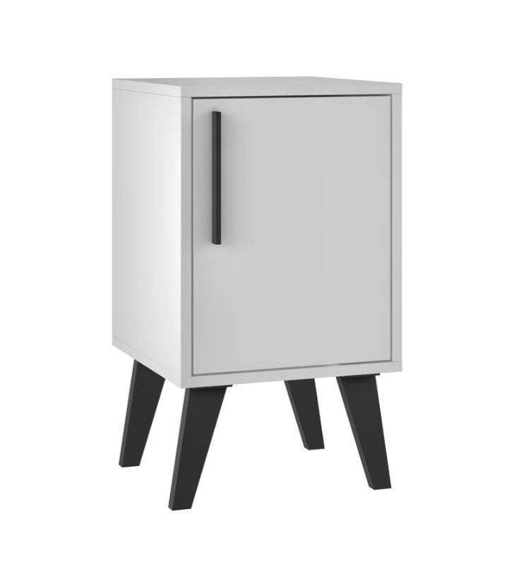 Brand New OUT & OUT Aspen White Sidetable with Door
