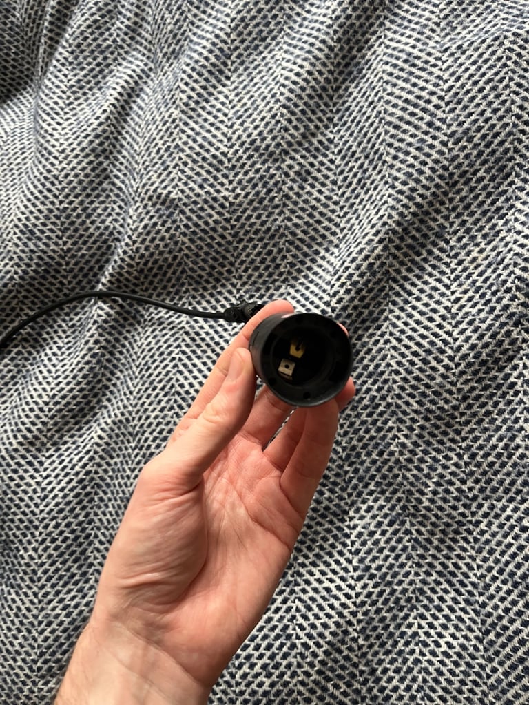Black ceiling light fitting adjustable length