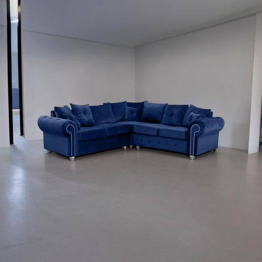 image for 🌹❤Luxuries brand new 3 seater corner sofa 2 seater ashwin velvet sofa