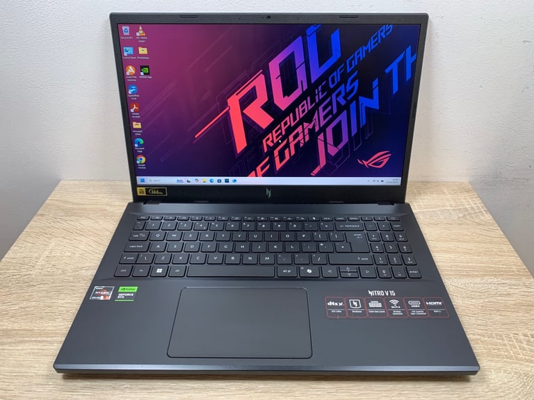 Ryzen 5 7535HS 16GB ddr5, 512GB SSD+ Acer Gaming UltraFast 144hz FHD Laptop, NIVIDA RTX 6GB