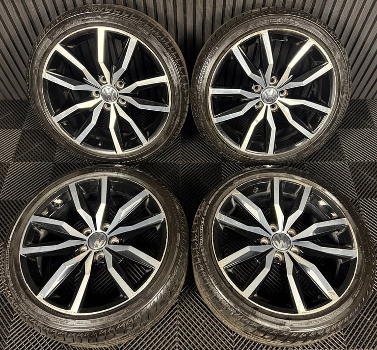 18'' GENUINE VW PASSAT CC SCIROCCO R LINE LISBON WHEELS TYRES ALLOYS