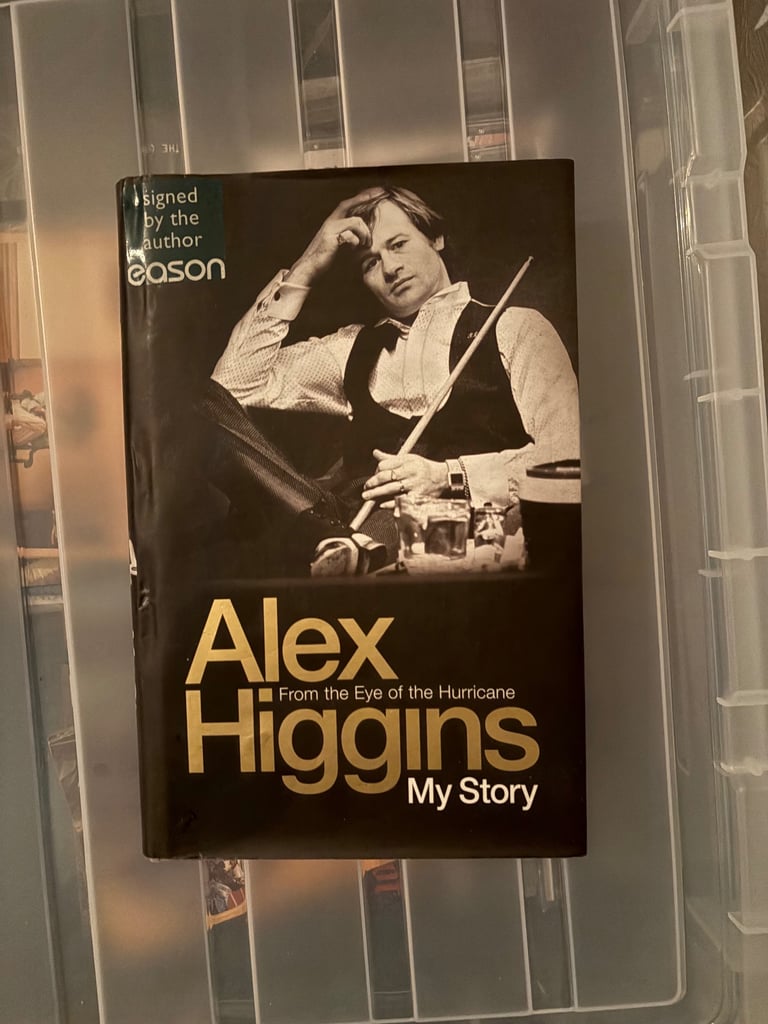 image for Alex Higgins From the Eye of the Hurricane: My Story Signed