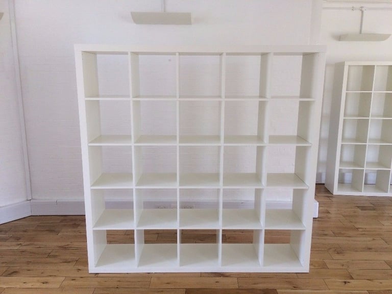 I can deliver - Great condition White IKEA KALLAX (5x5 squares) shelving unit 