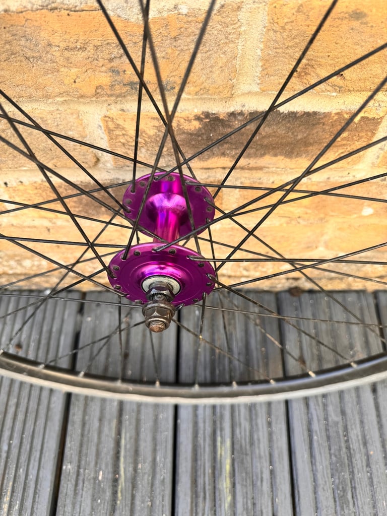 700c bicycle front wheel fixie track pista single speed hub rim brake race