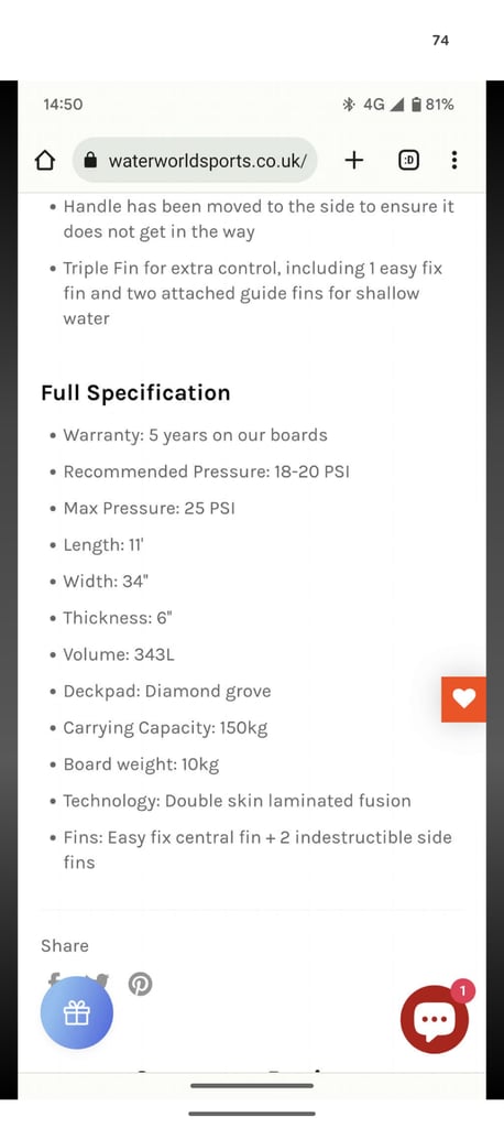 image for Sandbanks paddleboard 