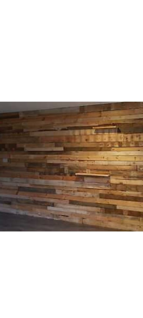 Pallet wood cladding  sold per sqm reclaimed 