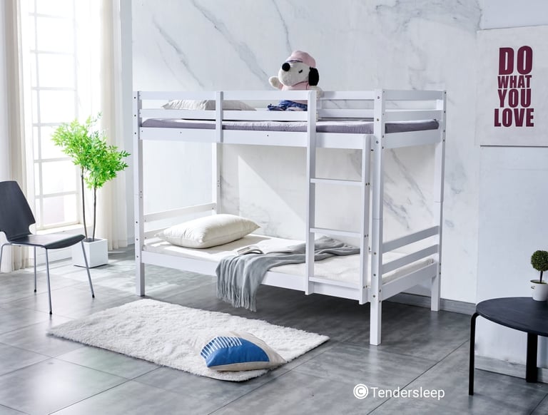 White Wooden Detachable Bunk Bed with Trundle bunk bed | in Salford,  Manchester | Gumtree