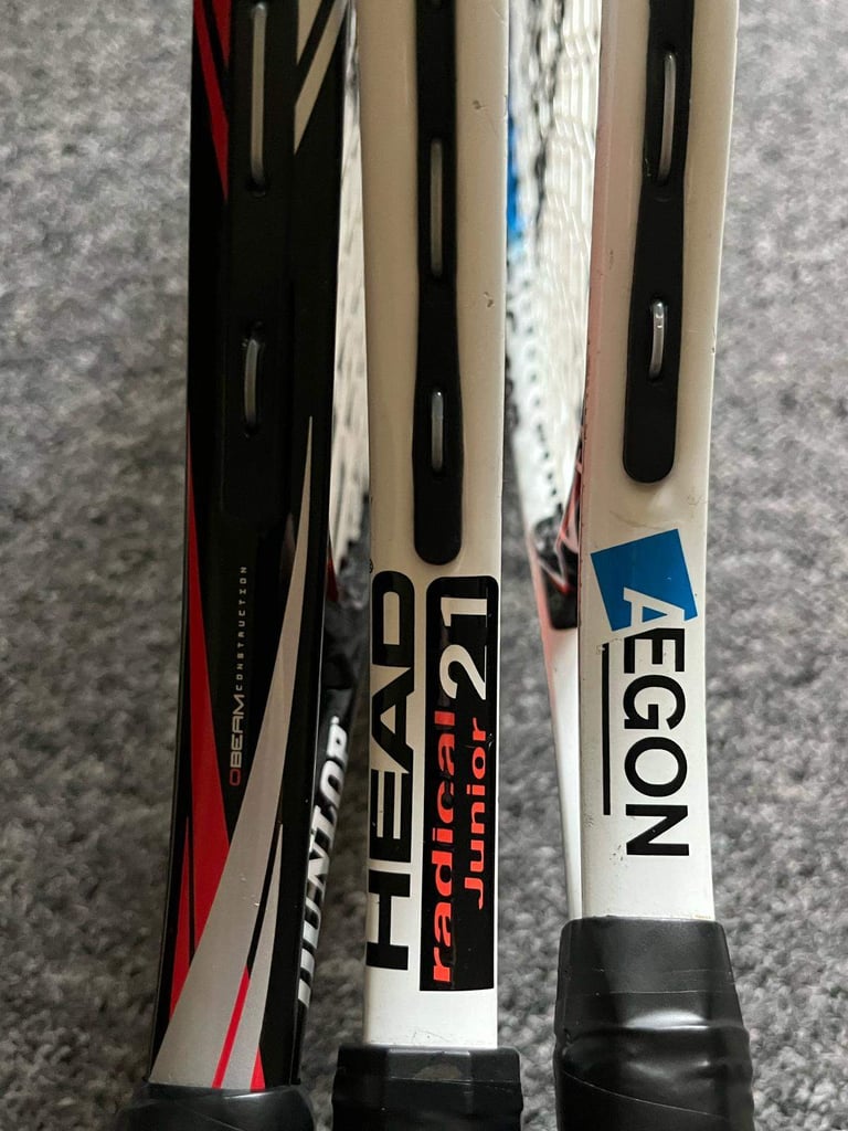 21 Junior Tennis Racquets – Multiple Brands
