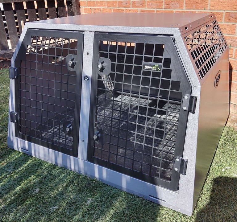 image for TransK9 ( B18 ) Transport double dog cage (Lockable & Crash Tested) Trans K9