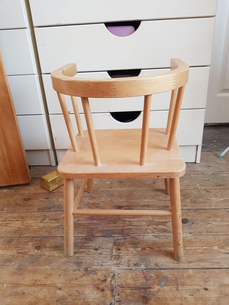 Chair solid wood children £50.00