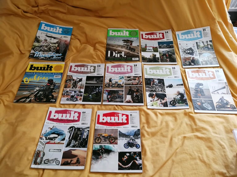 Built Motorcycle magazines 11 copies vgc